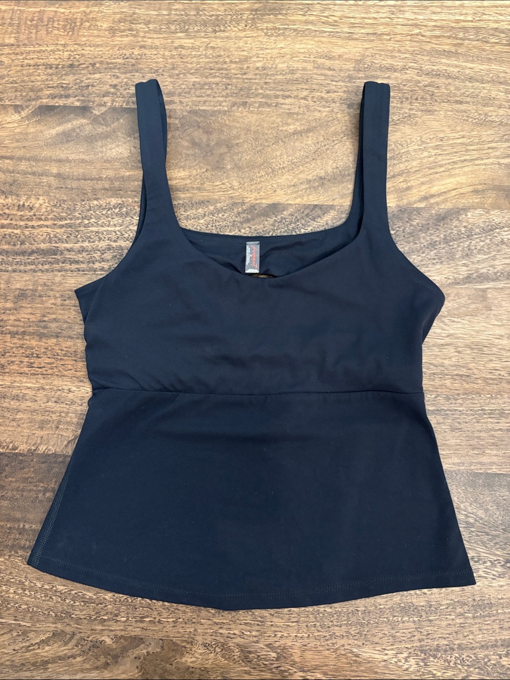 FP Movement by Free People Black Scoop-Neck Tank